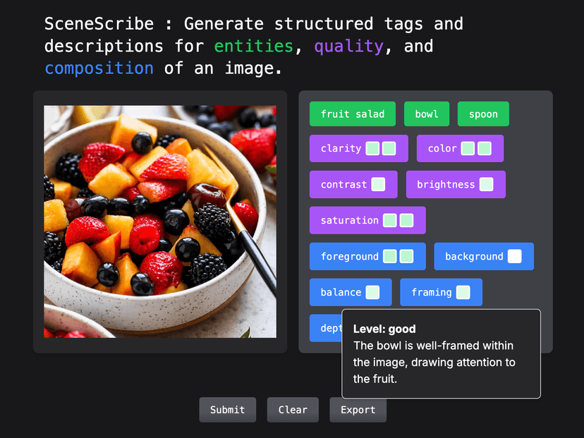 Structured Image Descriptors Using Multi-Modal models